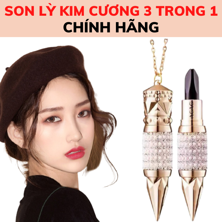 [ CHÍNH HÃNG] Son Kim Cương 3 Màu - Siêu Lì Lâu Trôi Màu Cực Phẩm
