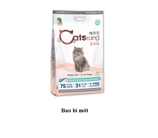 Thức ăn hạt cho mèo mọi lứa tuổi Catsrang 5kg
