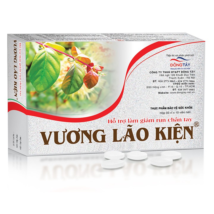 Vương Lão Kiện - Hỗ trợ giảm chứng run chân tay, parkison (Hộp 30 viên)