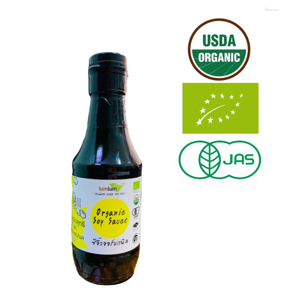 Nước tương đậu nành hữu cơ 200ml LumLum - Leafhouse hcm