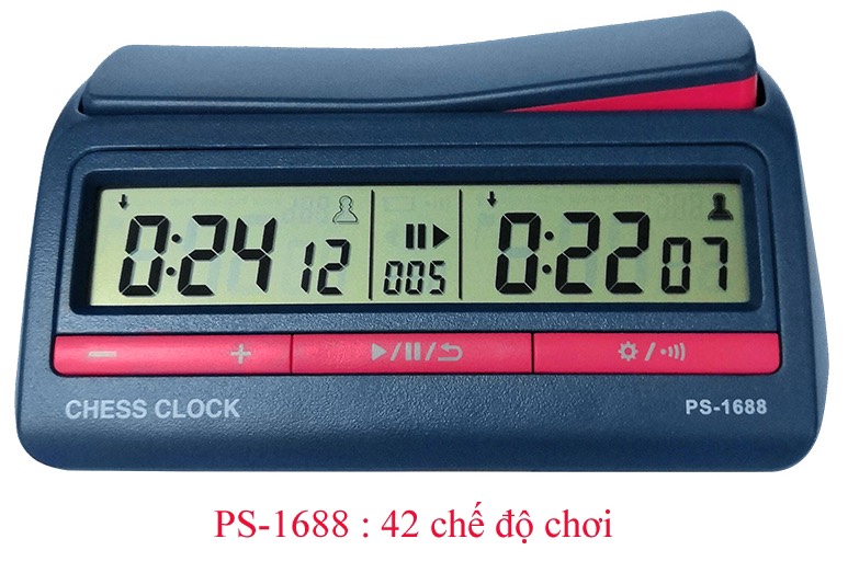 [HCM]Đồng hồ chơi cờ PS-1688 (42 chế độ chỉnh thời gian)