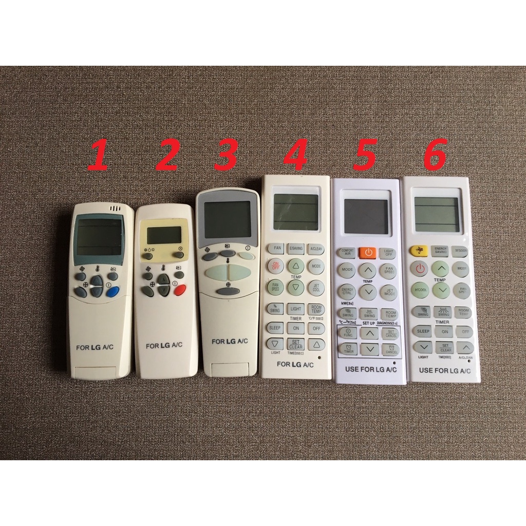 [CHỌN MẪU]  Remote Điều khiển điều hòa LG,điều khiển máy lạnh LG inverter các loại