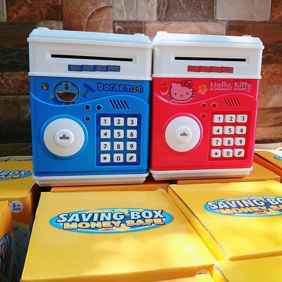 [HCM][ CÓ KHOÁ VÀ MẬT KHẨU ] - KÉT SẮT MINI THÔNG MINH (MẪU KHOÁ) - ỐNG HEO NHỎ ĐỂ TIỀN CHO BÉ XINH XẮN, ỐNG ĐỰNG TIỀN TIẾT KIỆM