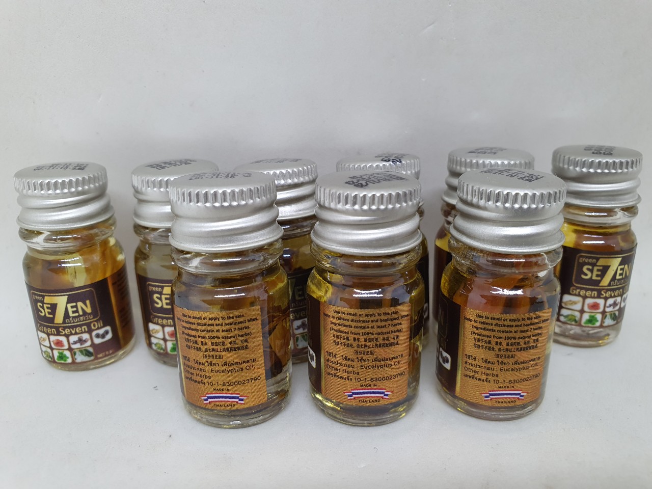 [HCM]12 chai dầu gió nước thảo mộc green seven oil chính hãng thái lan 5ml