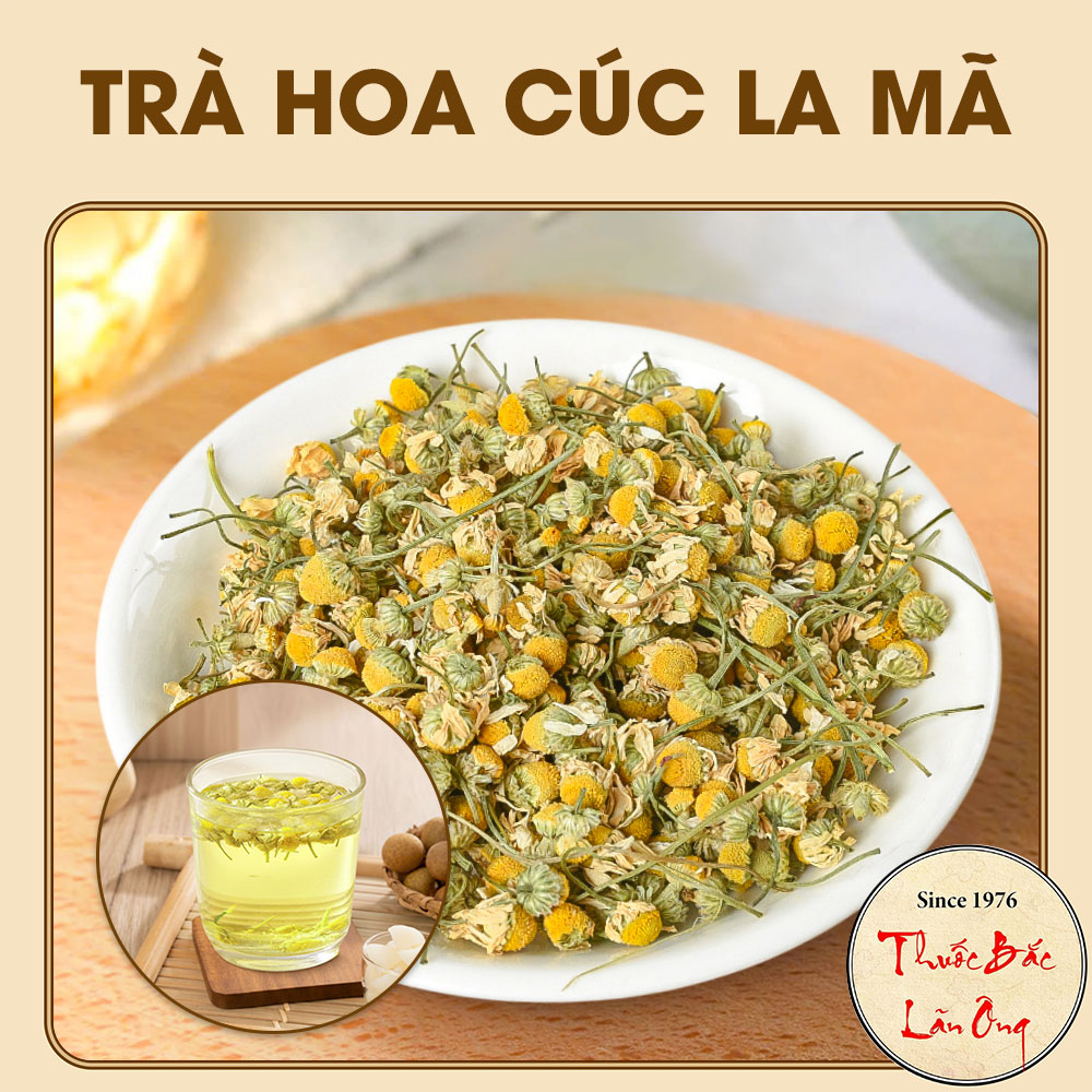 Hoa cúc la mã 1kg, trà hoa cúc Chamomile, bông nở, thơm, đẹp, dùng pha trà dưỡng nhan - Lãn Ông