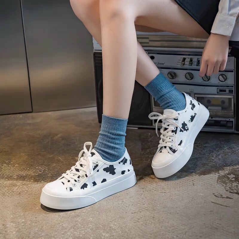 Giày nữ trắng bò sữa đáng yêu ⚡️ Quỳnh Quỳnh shop