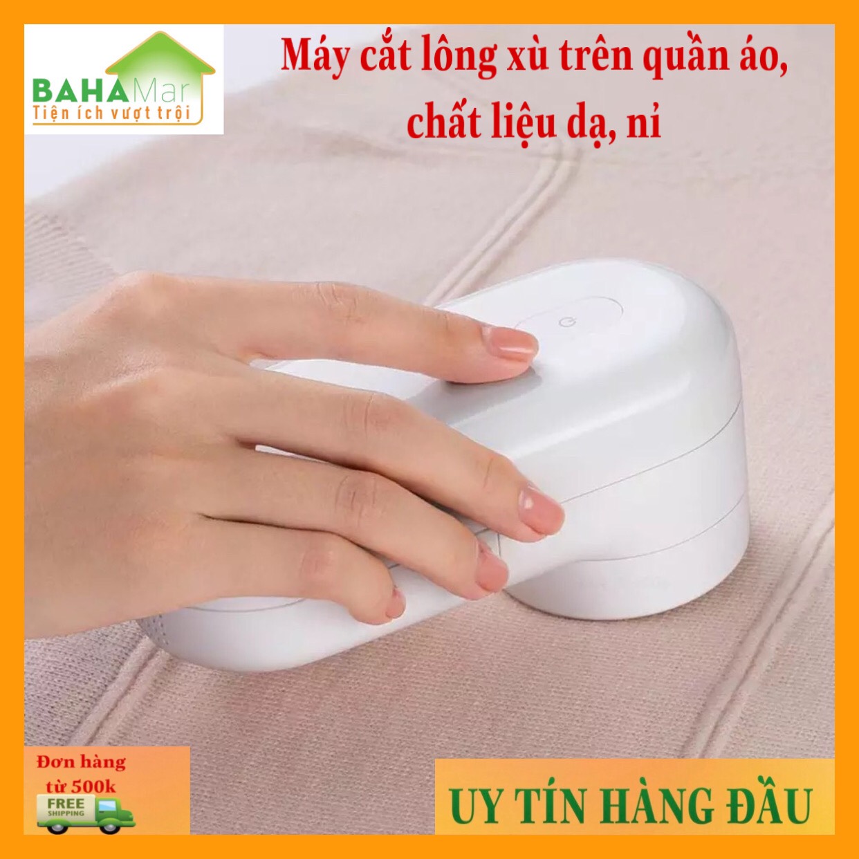 MÁY CẮT LÔNG XÙ TRÊN QUẦN ÁO, ĐỒ DẠ, NỈ "BAHAMAR" cầm tay Pin sạc tiện dụng chất lượng cao
