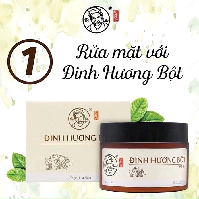 Cực chạy miễn ship - bà lão - đinh hương bột rửa mặt sạch nhờn bụi bẩn ngăn ngừa mụn không tái phát