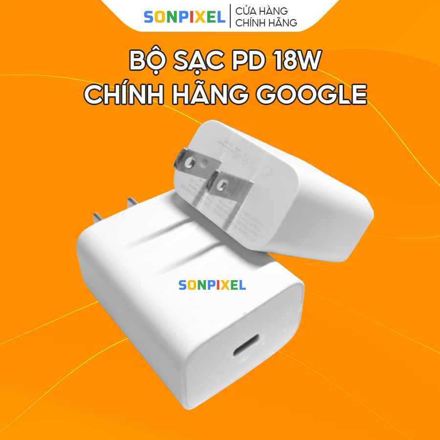 Bộ củ cáp sạc nhanh 18w chính hãng google, sonpixel