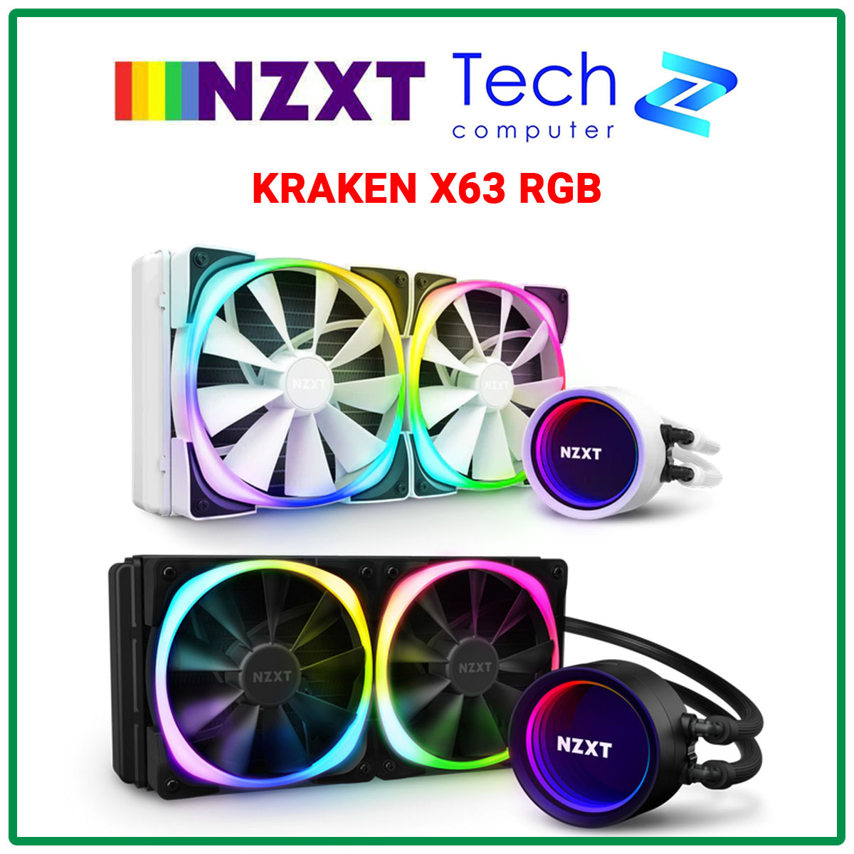 Tản nhiệt nước cpu nzxt kraken x63 rgb