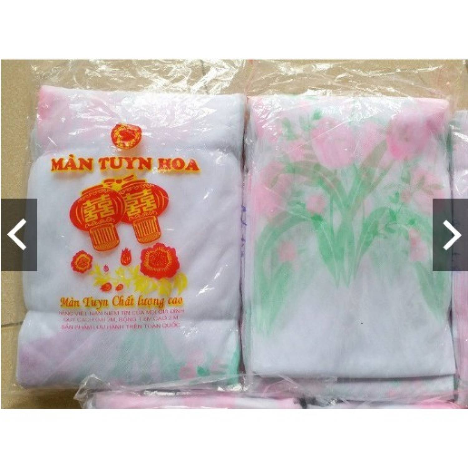 Mùng tuyn, màn tuyn hoa tuylip chống muỗi loại đẹp, màn tuyn hoa cao cấp đủ kích thước