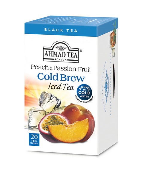 TRÀ AHMAD ANH QUỐC - ĐÀO LẠNH(40g) - Peach & Passion Fruit Cold Brew - Đặc biệt phù hợp trong những ngày hè nóng nực