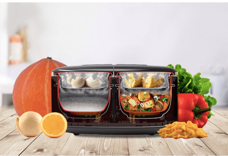 Nồi cơm 2 ngăn đa năng sharp 1.8 lít kn-tc50vn-sl