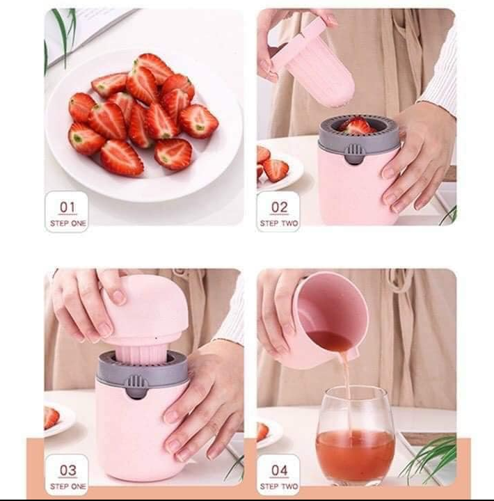 Máy vắt cam đầu vắt cam bằng tay kiêm dụng cụ ép hoa quả chất liệu nhựa lúa mạch 2in1 tiện lợi