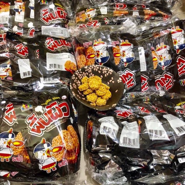 Snack mì tôm viên gà cay Mì trẻ em - 1 bịch 12 gói