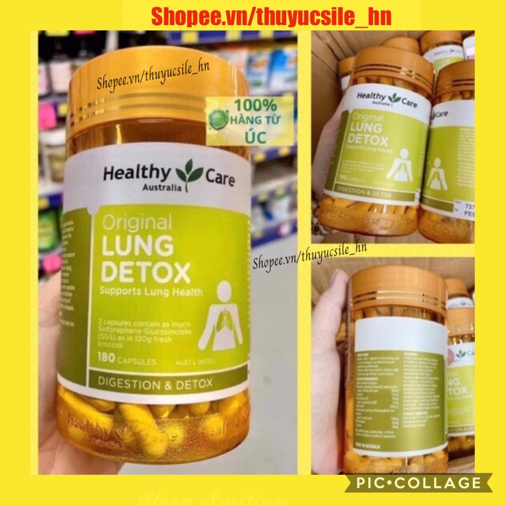 Viên uống thải độc phổi Lung detox healthy care