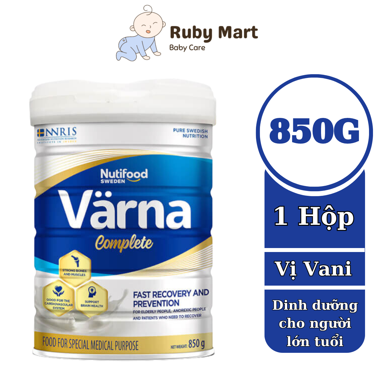 [ Date T12/24] Sữa Bột  Nutifood Varna Complete Phòng Ngừa và Phục Hồi Sức Khỏe Nhanh Dành Cho Người Lớn