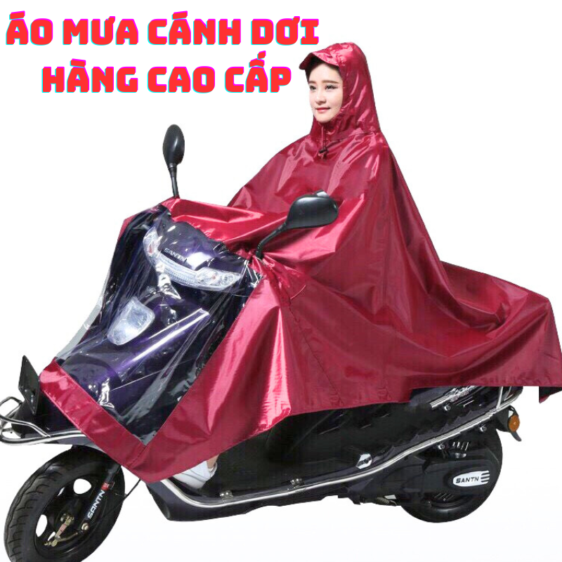 Áo mưa người lớn siêu chống thấm xẻ tà cánh dơi cao cấp siêu bền đường may tinh tế, tỉ mỉ, dày dăn - áo mưa cánh dơi 1 người - áo mưa xe điện - áo mưa xe máy