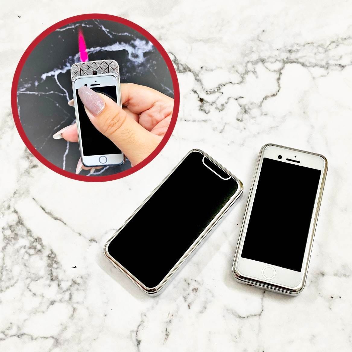 Hộp quẹt bật lửa ga khò hình iphone mini nhỏ gọn độc lạ
