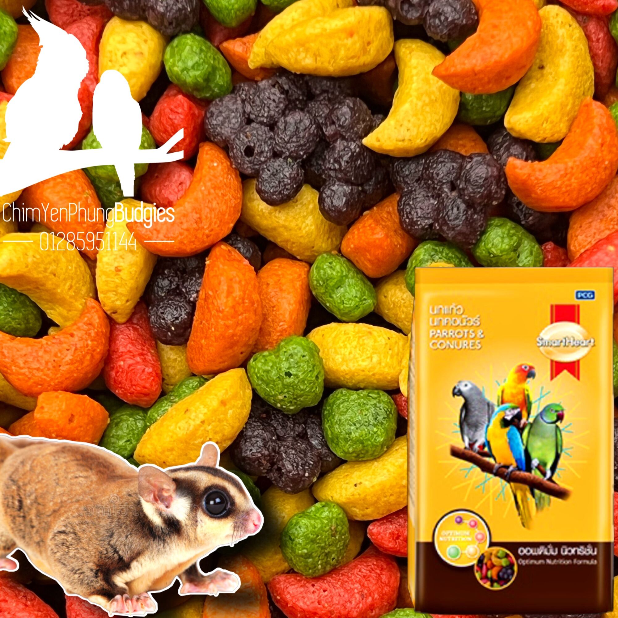 1kg hạt trái cây Kaytee Cp đủ màu sắc cung cấp vitamin cho Pet cưng.