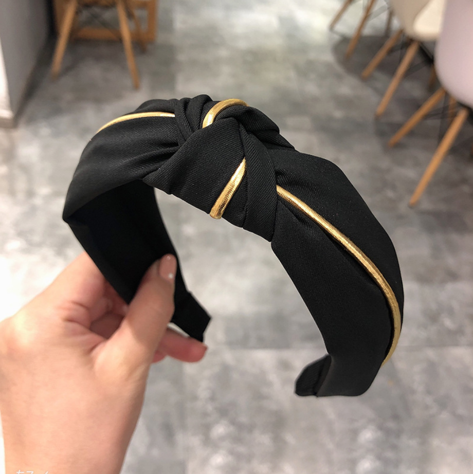 Cài tóc turban vải voan mịn đẹp phối màu thời trang