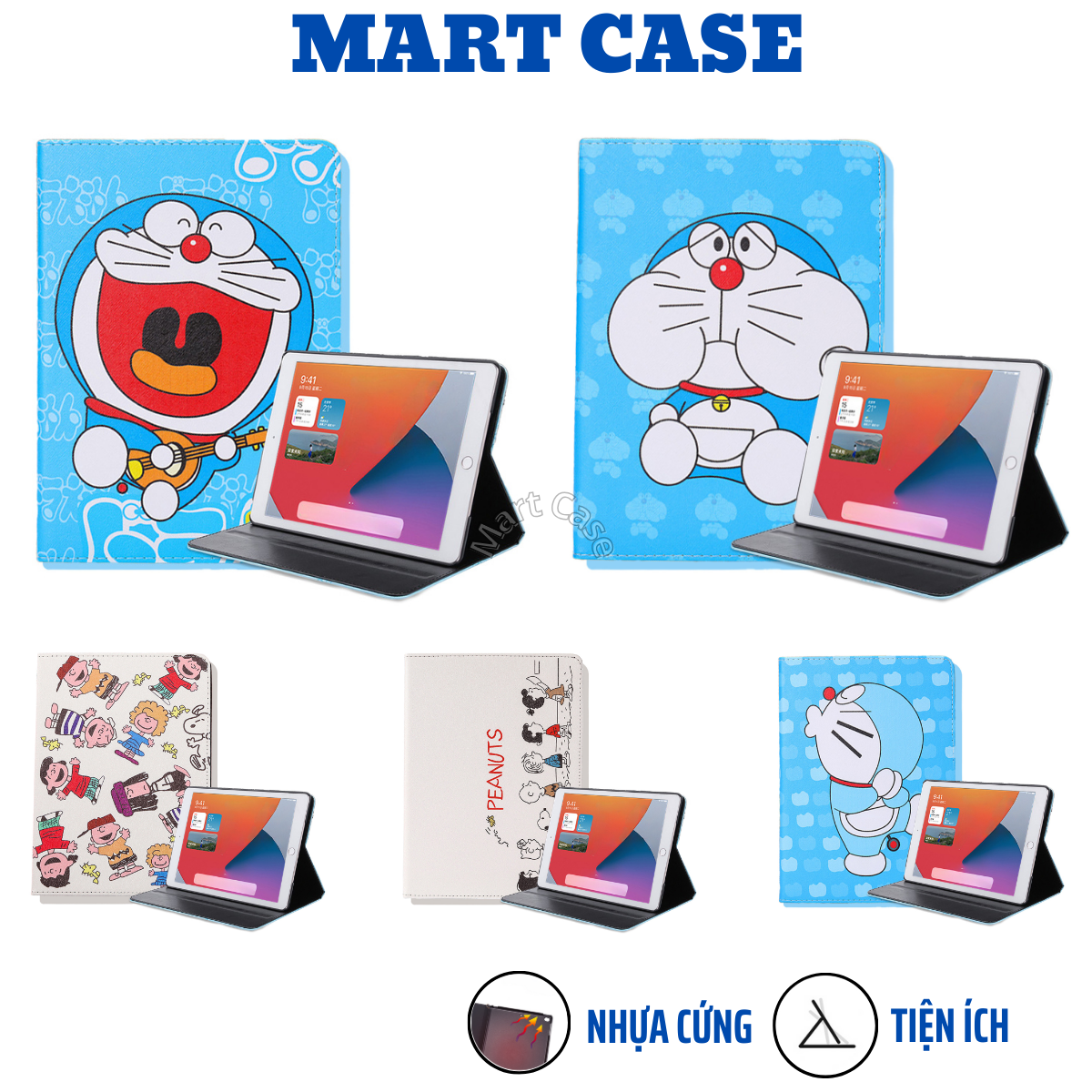 Ốp ipad hình snoopy kute ốp ipad gen 5/6/7/8/9 pro 10.5 air 1/2/3 mini 1/2/3/4/5 - mart case