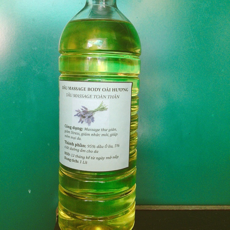 [HCM]Dầu massage body hương Lavender (oải hương) 1000ml