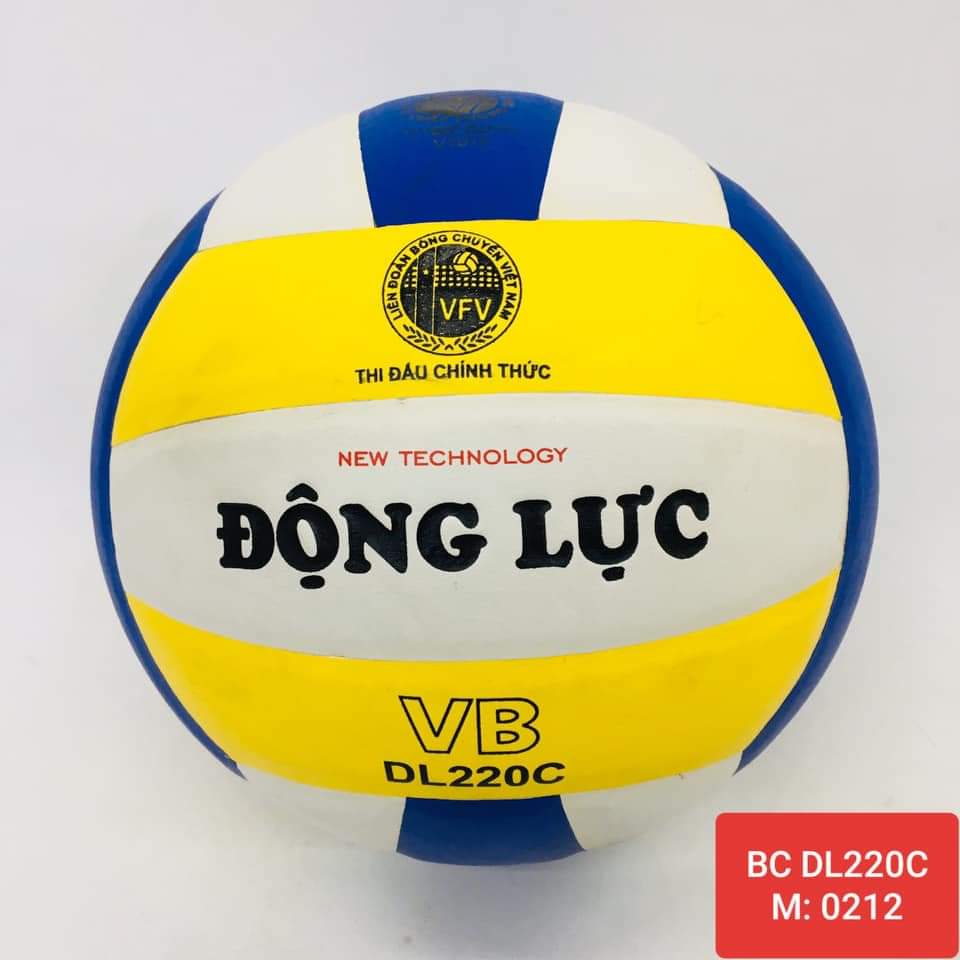 Quả bóng chuyền da chính hãng động lực dl220 giá rẻ bóng chuyền động lực dl220