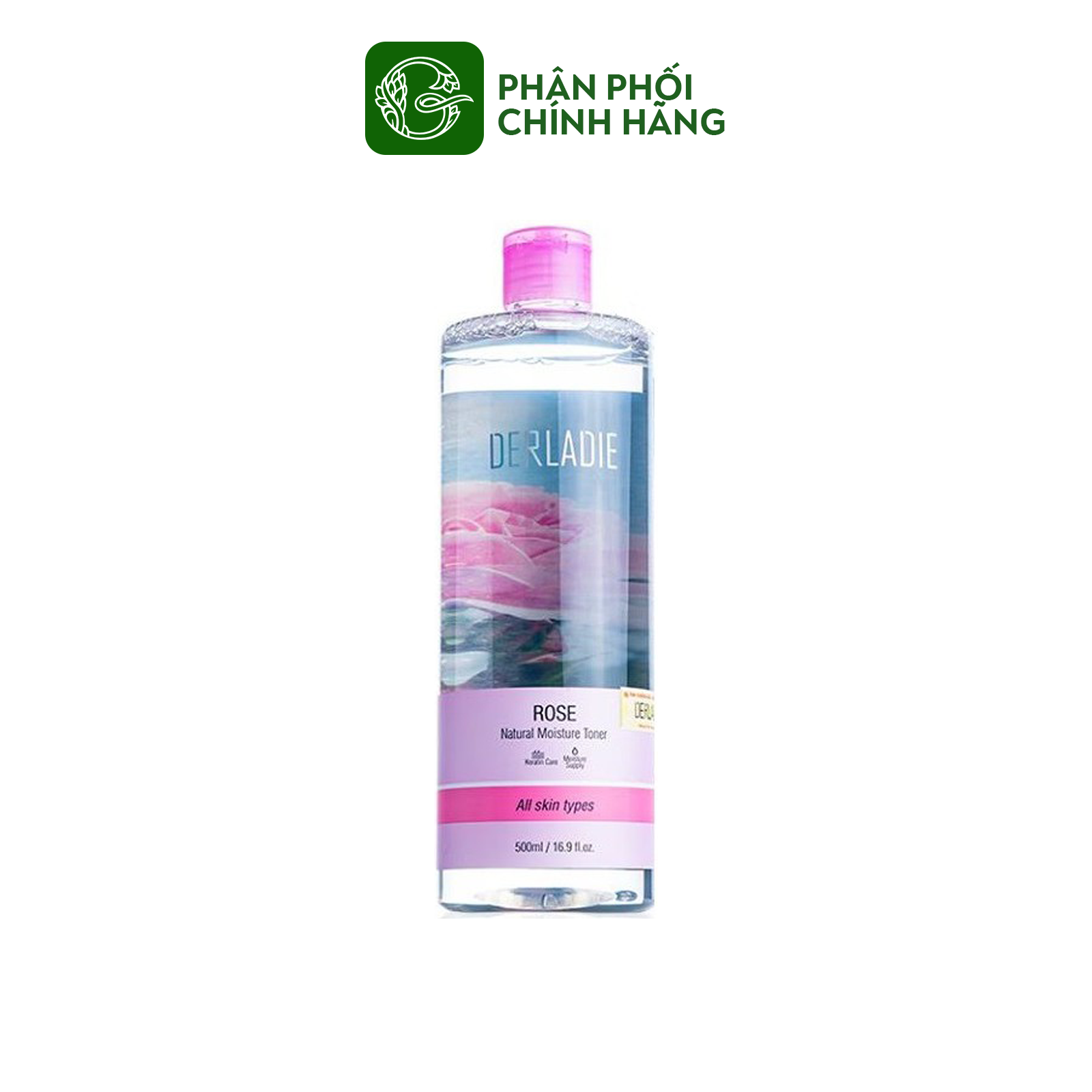 Nước Cân Bằng Derladie Rose Natural Moisture Toner 500ml