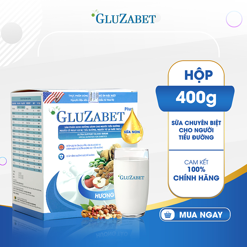 Gluzabet - Sữa hạt dinh dưỡng cho người tiểu đường