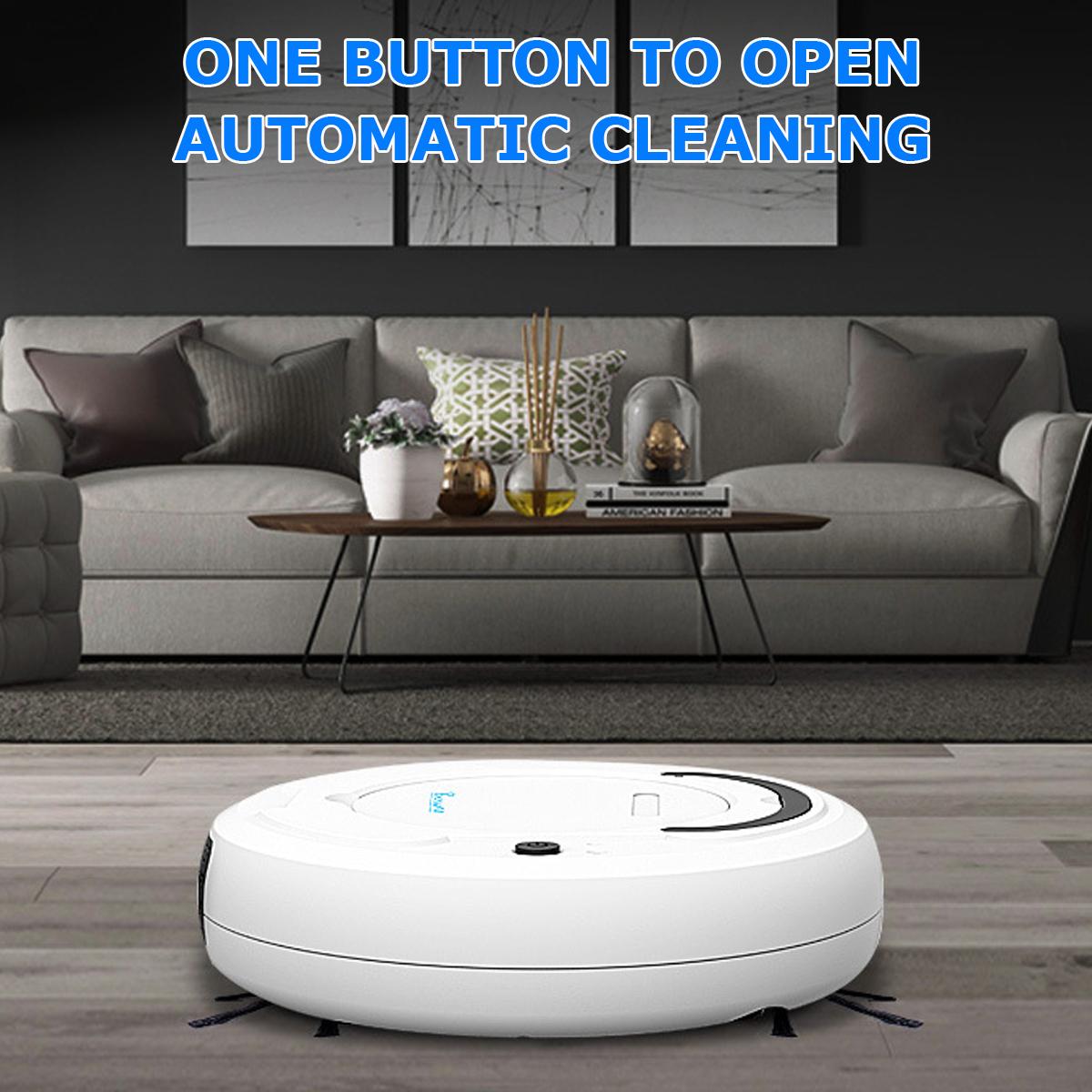 Robot hút bụi tự động thông minh Bowai, may hút bụi mini mini 3 trong 1 quét, hút, lau nhà, Robot tự lau nhà thông minh Clean Robot, chổi quét nhà thông minh, máy hút bụi tự động
