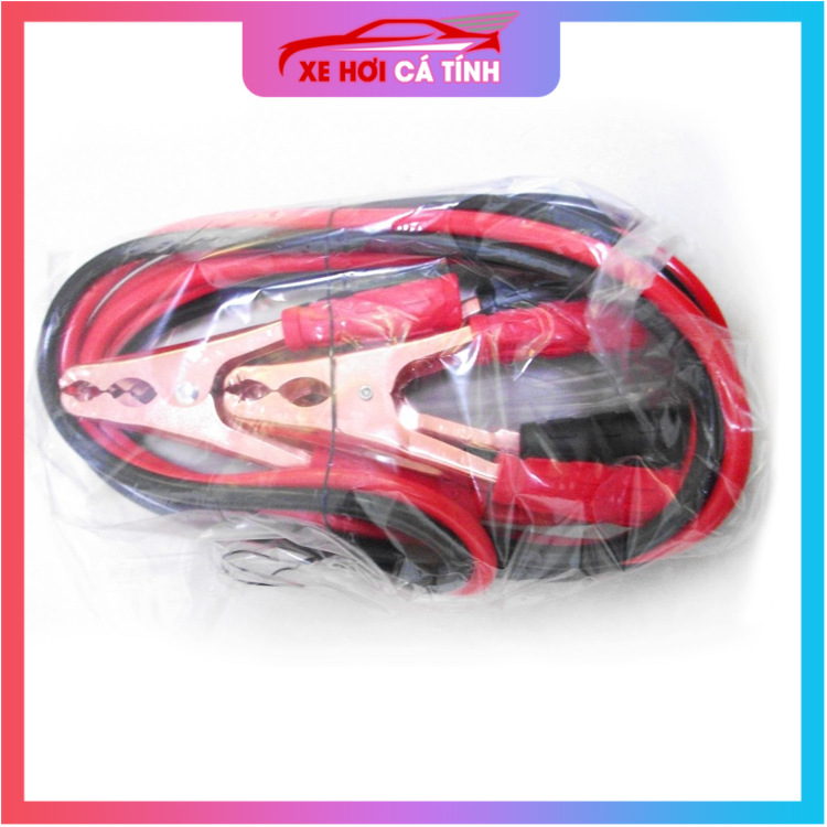 Dây câu bình ắc quy ô tô lõi đồng - 500A, kích điện ắc quy cứu hộ ô tô 2.2 mét ( 1 bộ 2 day) - 500A