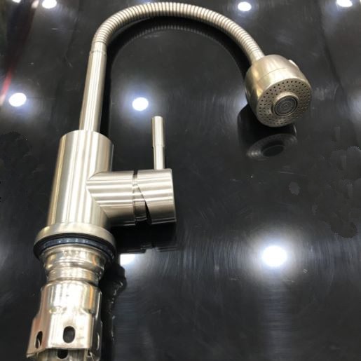 Vòi rửa chén nóng lạnh lò xo inox 304 lanka