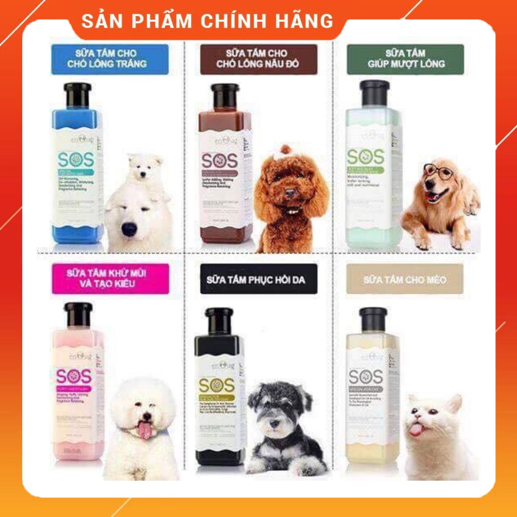 Sữa tắm sos dành cho chó và mèo - đen