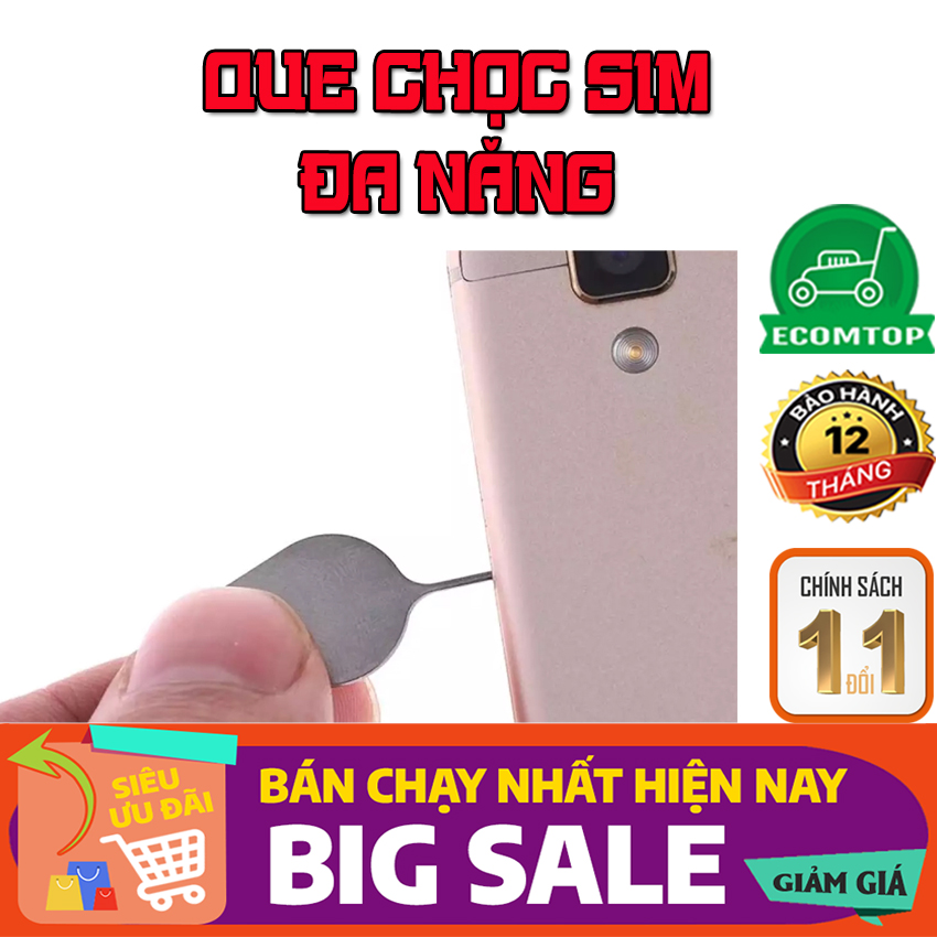 [QÙA TẶNG] Que chọc sim đa năng giá rẻ gắn móc chìa khóa chất lượng cao, dùng chọc sim điện thoại iphone xiaomi oppo
