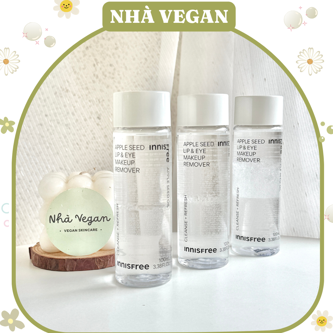 NƯỚC TẨY TRANG MẮT VÀ MÔI INNISFREE APPLE SEED LIP & EYE REMOVER 100ML