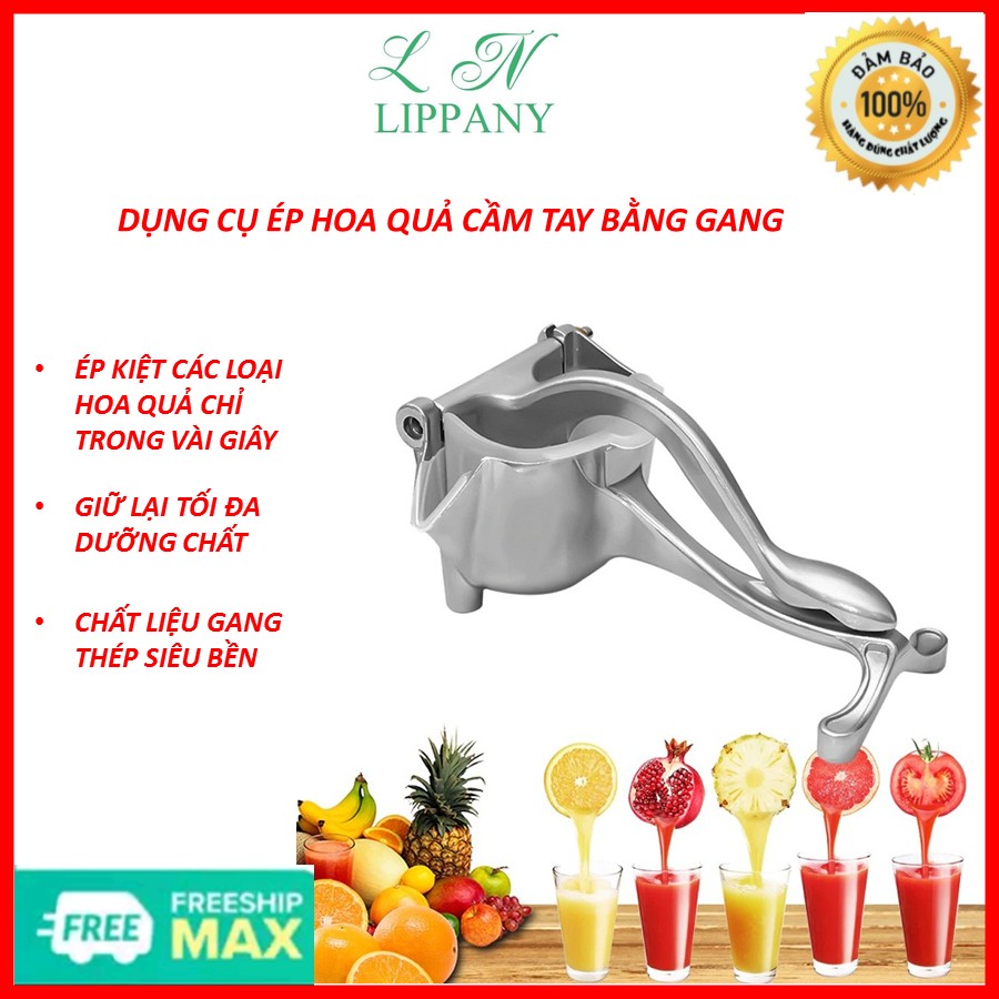 Dụng cụ ép hoa quả cầm tay bằng gang cao cấp - máy ép hoa quả gang - máy ép hoa quả bằng tay