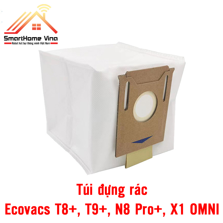 Phụ kiện túi đựng bụi, đựng rác robot hút bụi Ecovacs Deebot T8 plus, T9 plus, N8 Pro plus, X1 OMNI