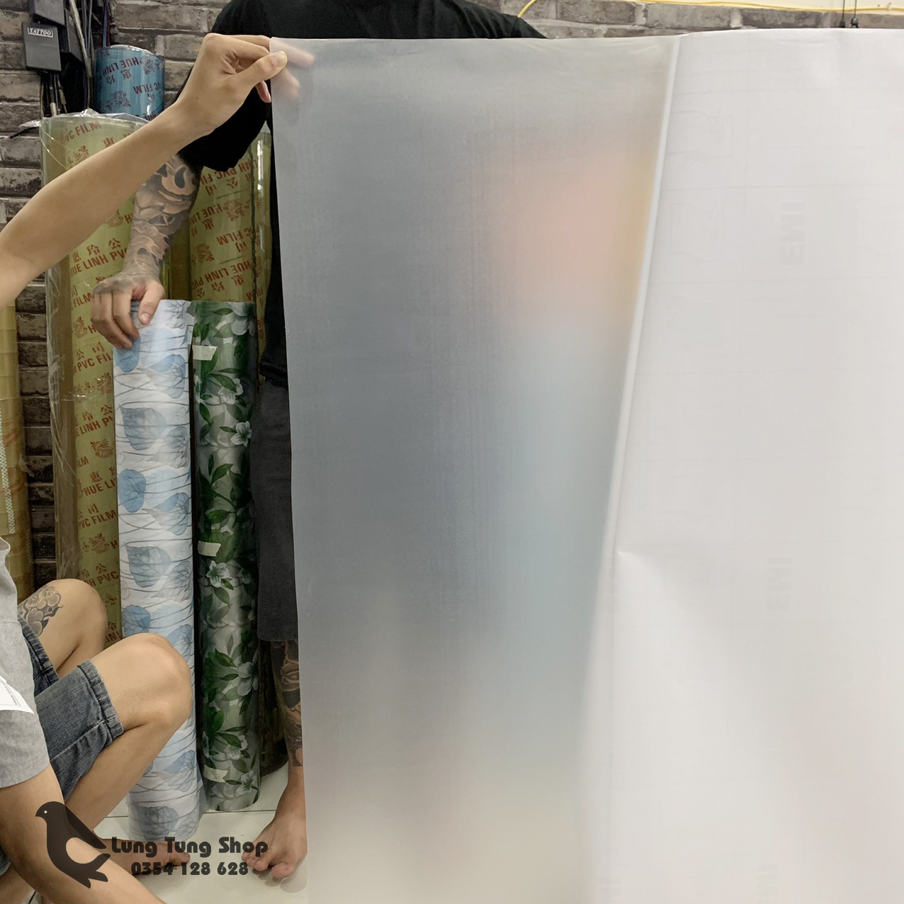 [HCM]Decal mờ dán kính - Decal làm mờ kính khổ 1,2m