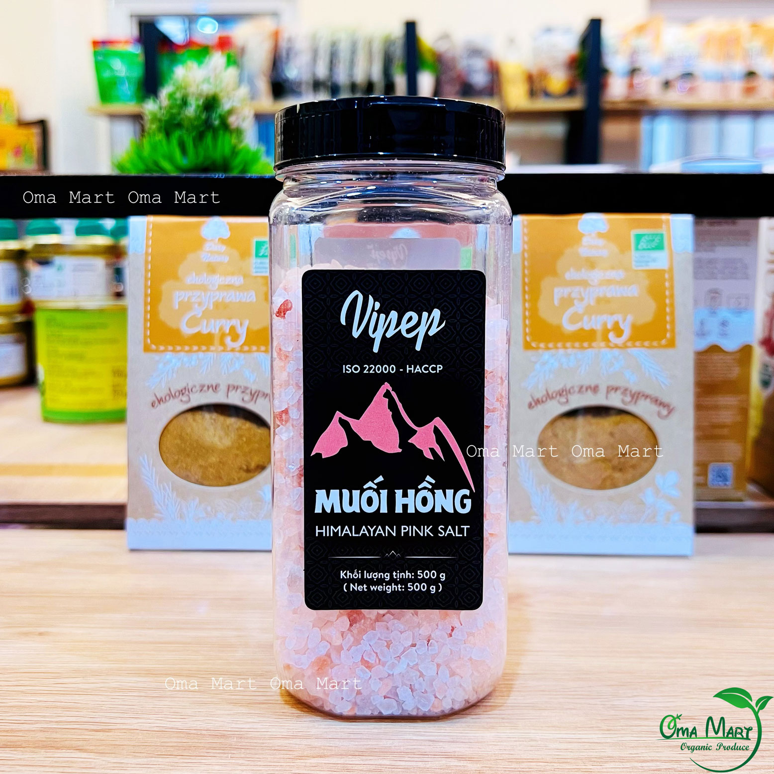 Muối hồng Himalaya dạng hạt Vipep 500g