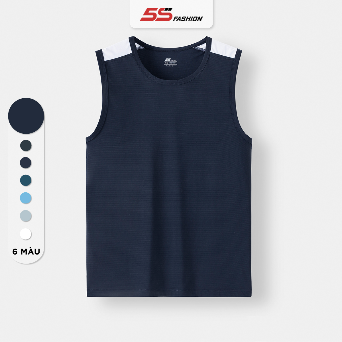 Áo Sát Nách 5S FASHION(6 Màu), Chất Freezing, Mềm Mại, Thoáng Mát, Co Giãn Tốt, Kiểu Dáng Thể Thao, Khỏe Khoắn (ASN24004)