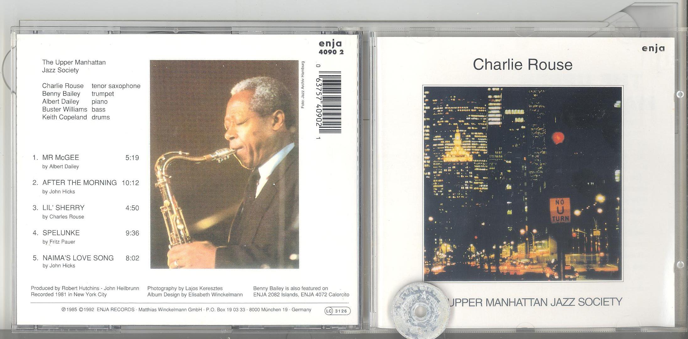 stereomate - Đĩa nhạc - CD gốc: Charlie Rouse - The Upper Manhattan Jazz Society