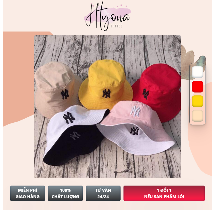 [HCM](Siêu Sale 37k) Nón Bucket 2 Mặt Thời Trang Unisex Nón Tai Bèo ullzang