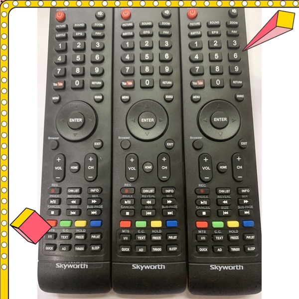 Remote điều khiển tivi Skyworth - bảo hành đổi mới