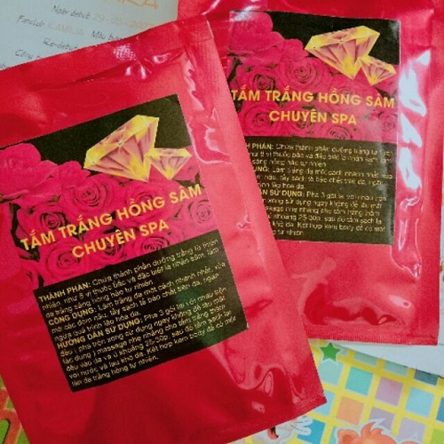 Tắm trắng hồng sâm chuyên spa , bật tông sáng cực nhanh