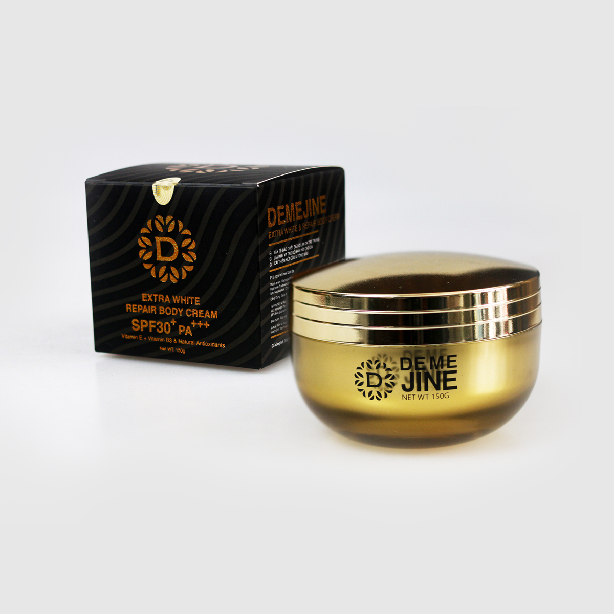 DEMEJINE EXTRA WHITE&REPAIR BODY CREAM- Kem body trắng da, bật tone trong vòng 7 ngày sử dụng