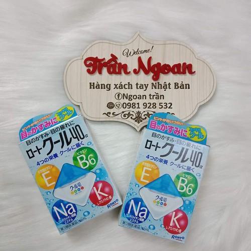Nhỏ mắt Rohto vitamin xanh Nhật Bản
