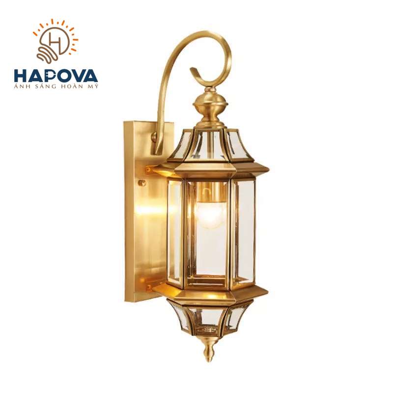 Đèn tường cao cấp bằng đồng trang trí hapova faye 1001