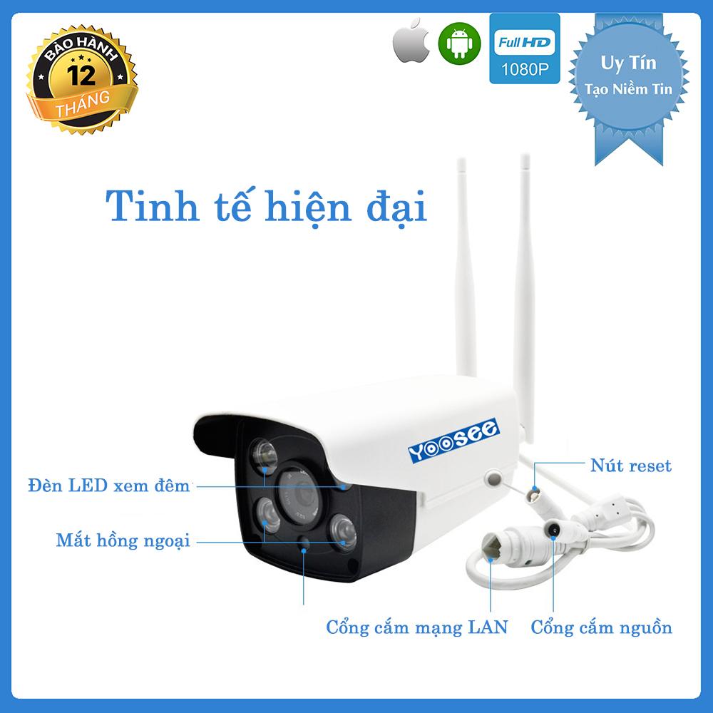 Camera ngoài trời ZQ11M hình ảnh Full HD 2MP sắc nét, chống trộm, chống nước chuẩn IP66 camera Giám Sát 1080P BH12T