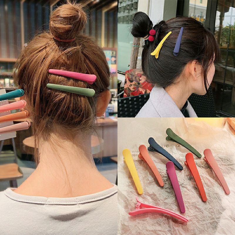 [LẺ 1 CÁI]  KẸP MỎ VỊT PASTEL DÀI 7.5CM  MÀU TRƠN NHÁM PHỦ SƠN MỊN | VIDEO THẬT | SHOP BEECOW